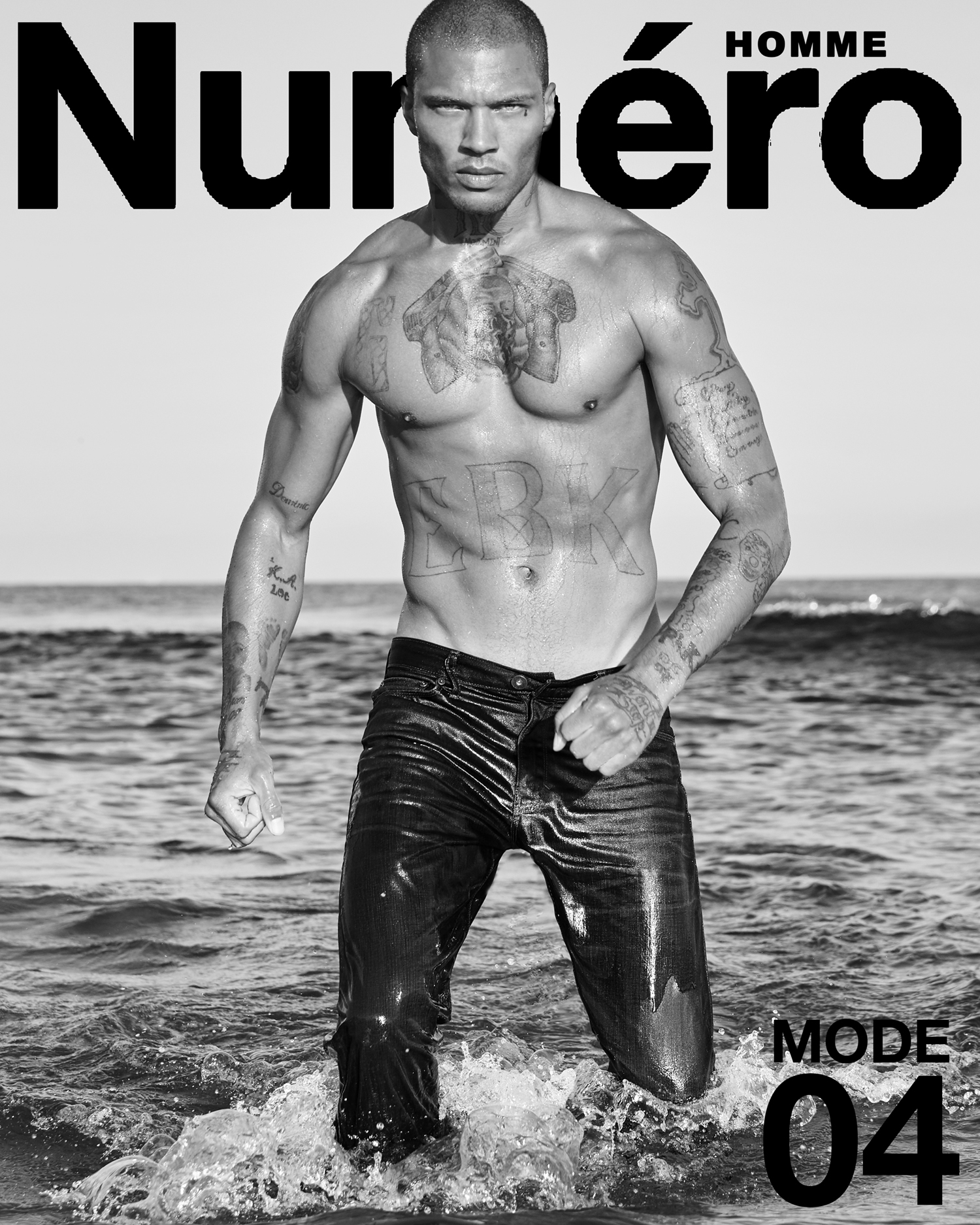 Jeremy Meeks on the cover of Numero. Image shot by Jim Jordan Photography.