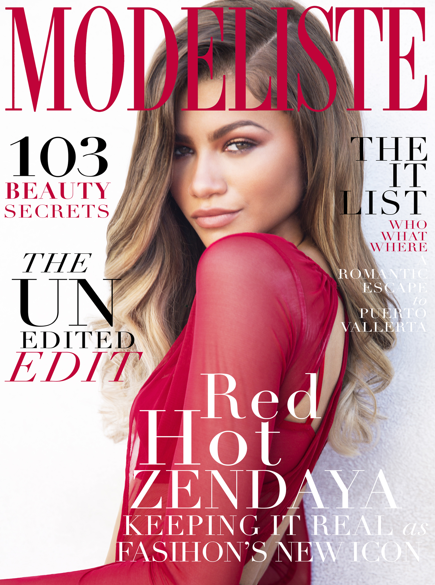 Zendaya for Modeliste magazine shot by Jim Jordan Photography