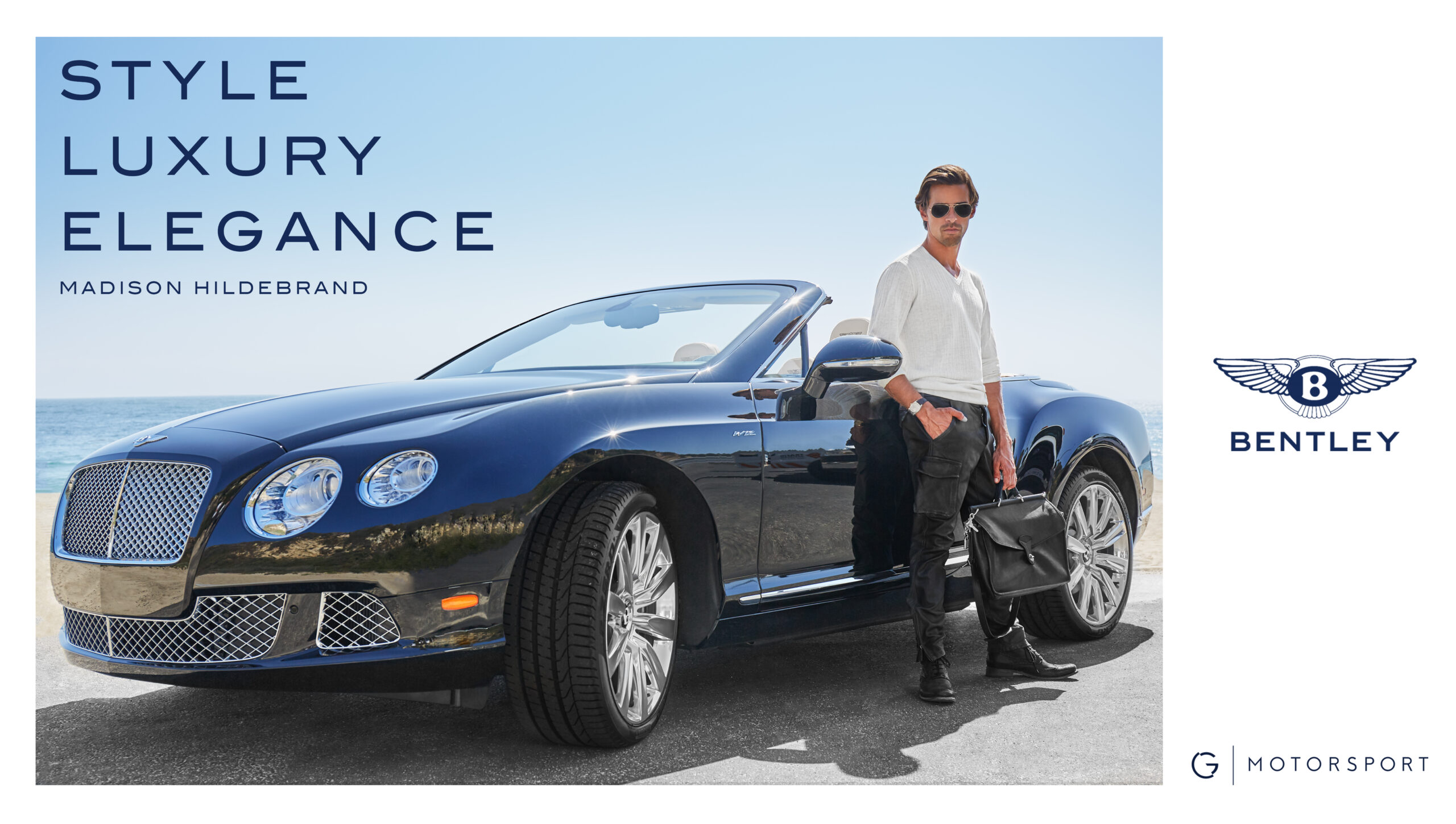 Madison Hildebrand Luxury Bentley White Cross Management - Shot by Jim Jordan Photography
