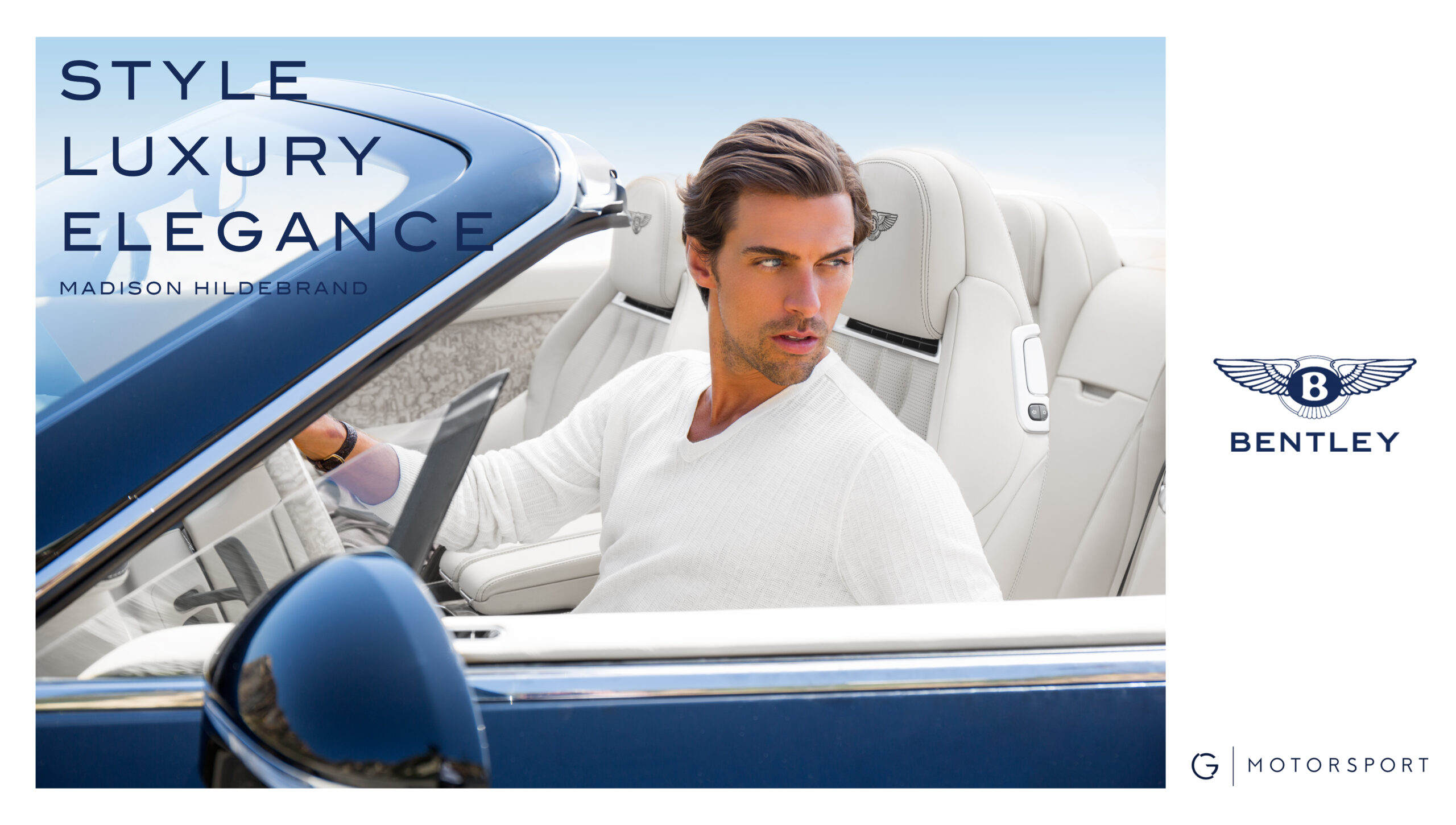 Madison Hildebrand Luxury Bentley White Cross Management - Shot by Jim Jordan Photography