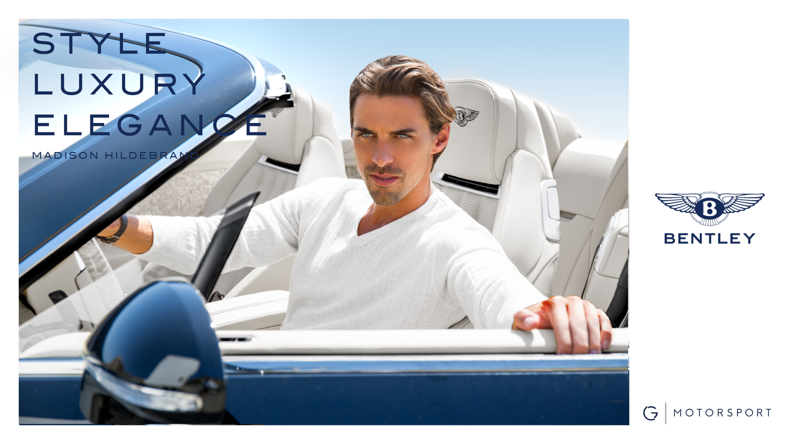 Madison Hildebrand Luxury Bentley White Cross Management - Shot by Jim Jordan Photography