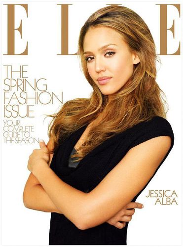 Jessica Alba Elle Magazine Cover White Cross Management - Shot by Jim Jordan Photography