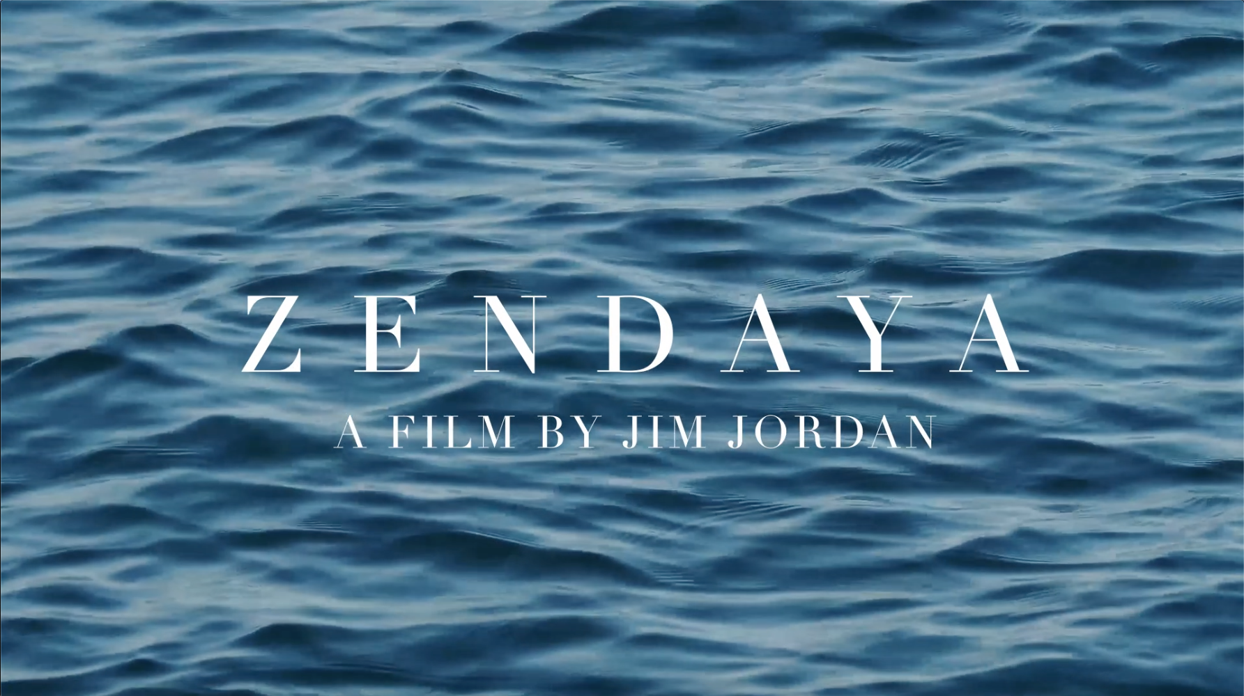 Zendaya. A short film by photographer and director Jim Jordan Photography.
