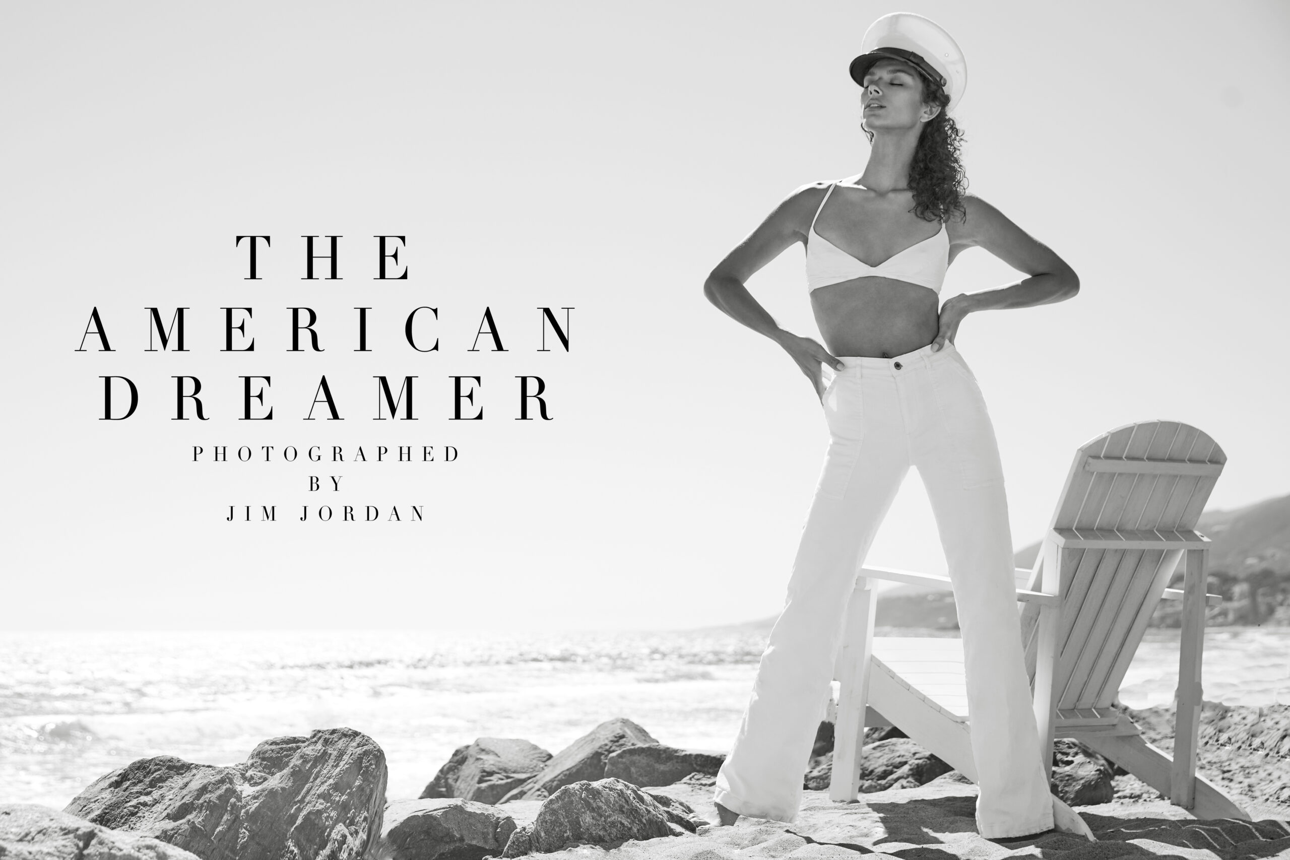 Model Rowena Karmy photographed by celebrity fashion photog¬rapher Jim Jordan for White Cross Magazine