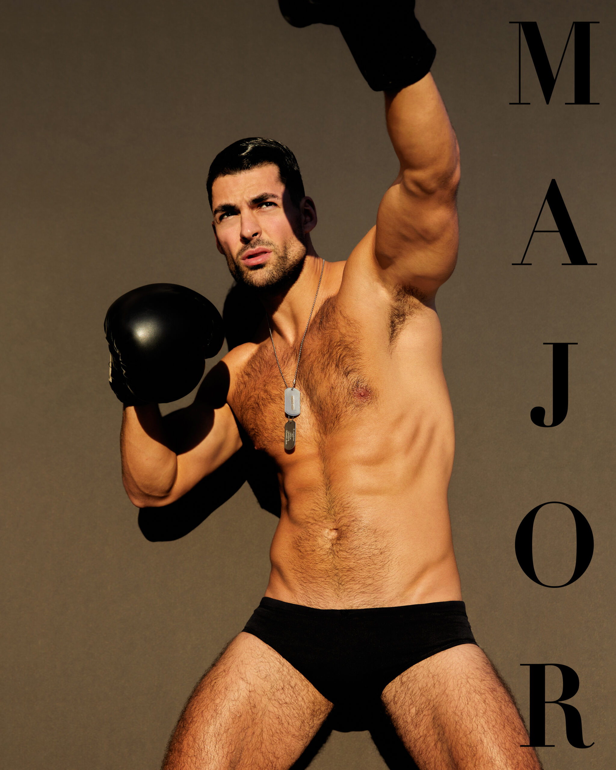 Model Chris Cote photographed by celebrity fashion photographer Jim Jordan for Major Magazine