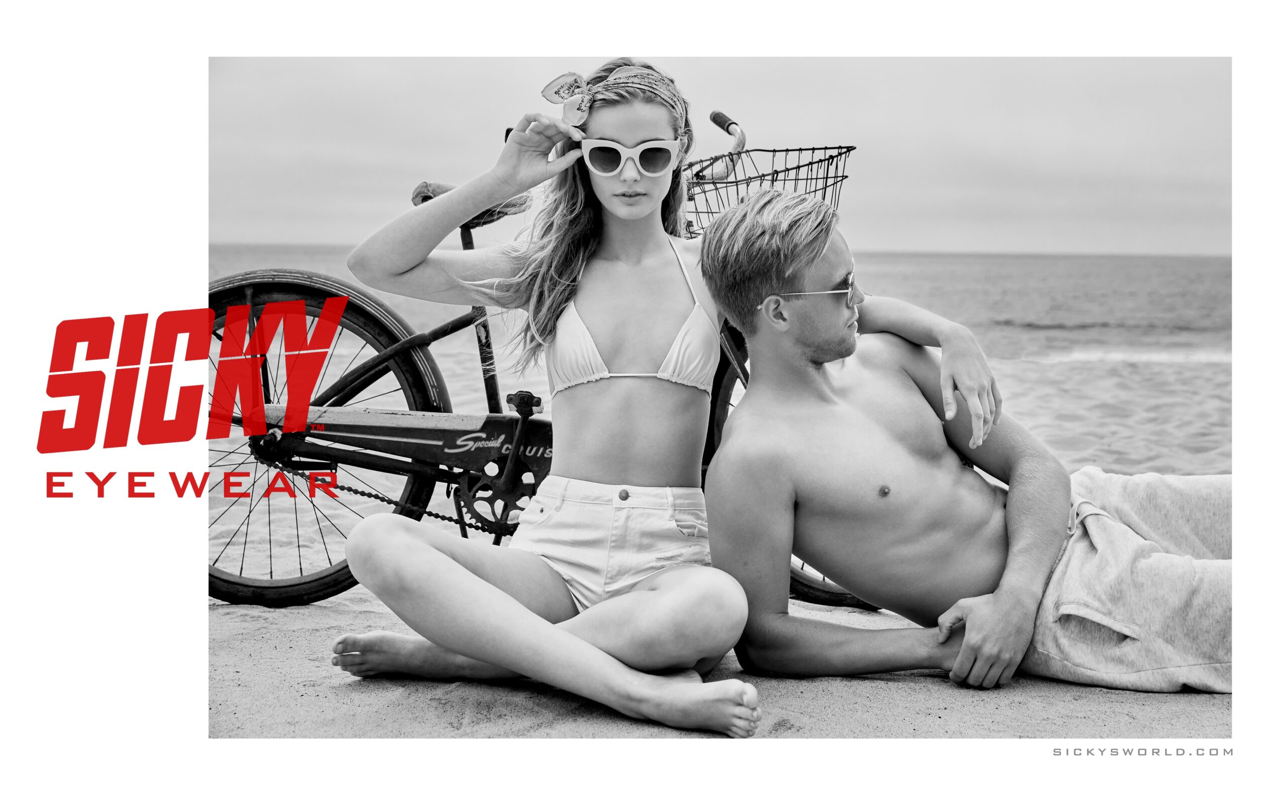 Model Dax Blinn photographed by celebrity fashion photographer Jim Jordan for Sicky Eyewear