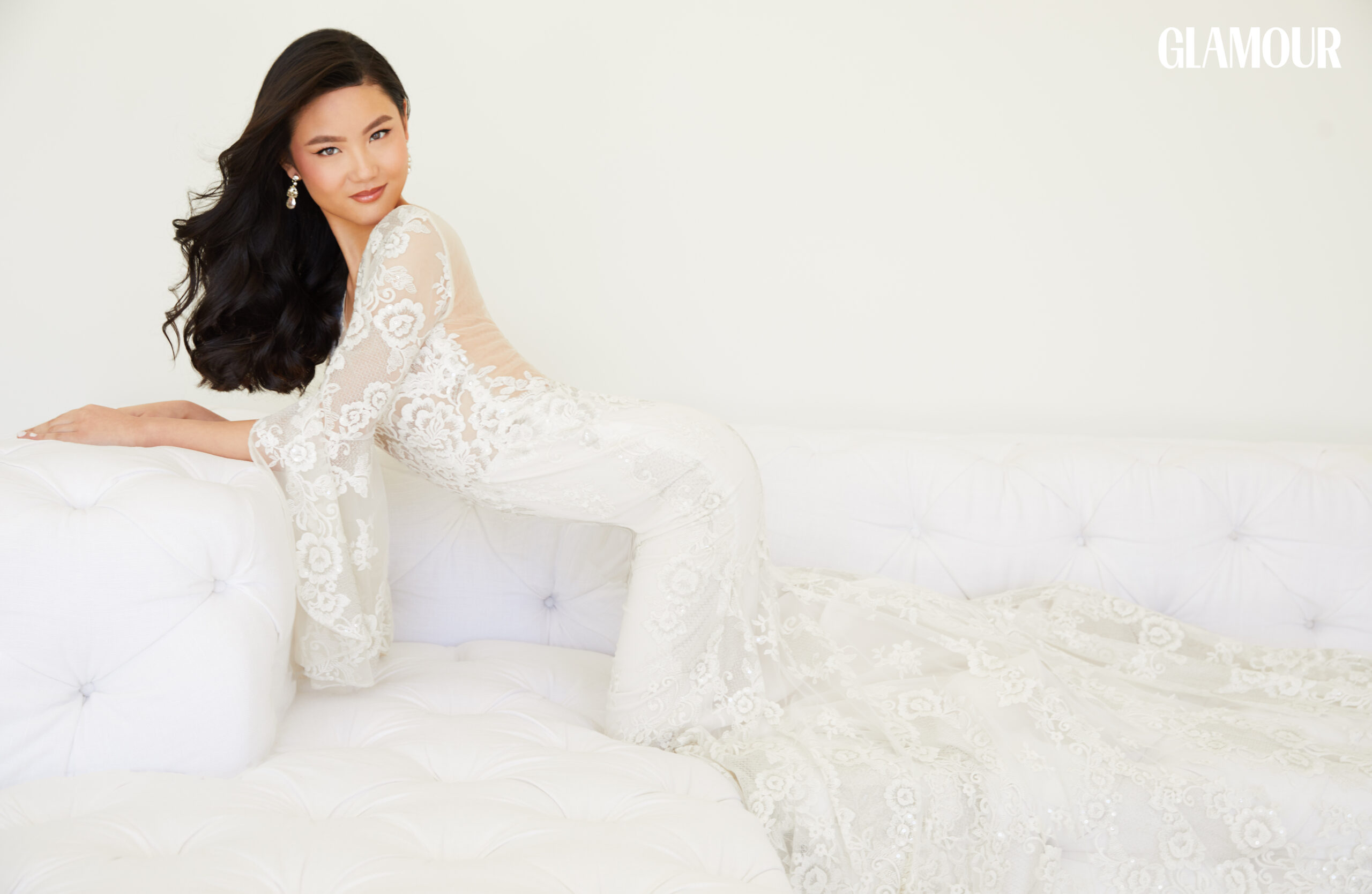 Model Michelle Yin is pictured in a photoshoot for Glamour magazine photographed by celebrity fashion photographer Jim Jordan.