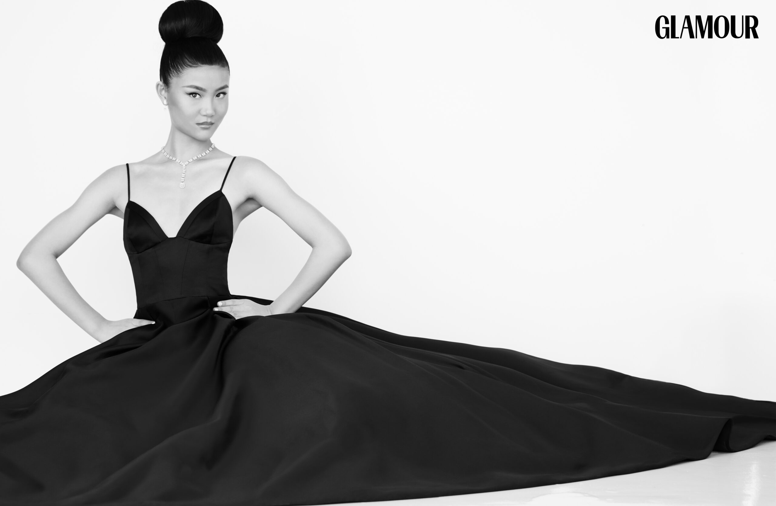 Model Michelle Yin is pictured in a photoshoot for Glamour magazine photographed by celebrity fashion photographer Jim Jordan.