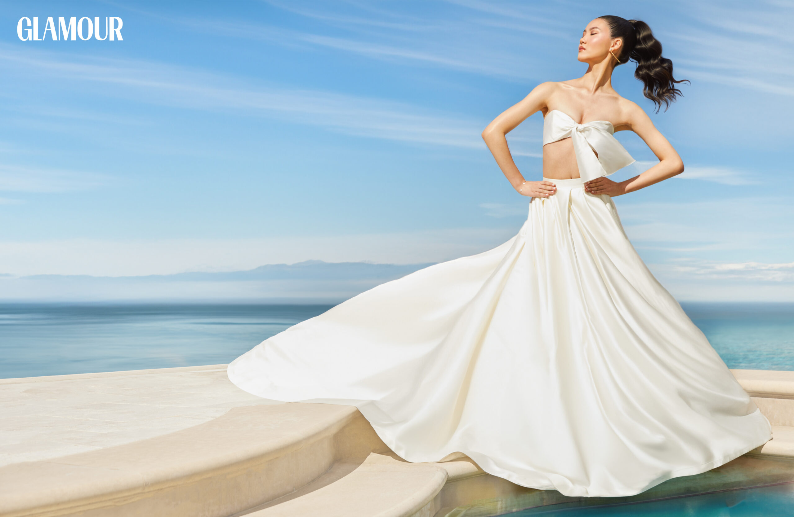 Model Michelle Yin is pictured in a photoshoot for Glamour magazine photographed by celebrity fashion photographer Jim Jordan.