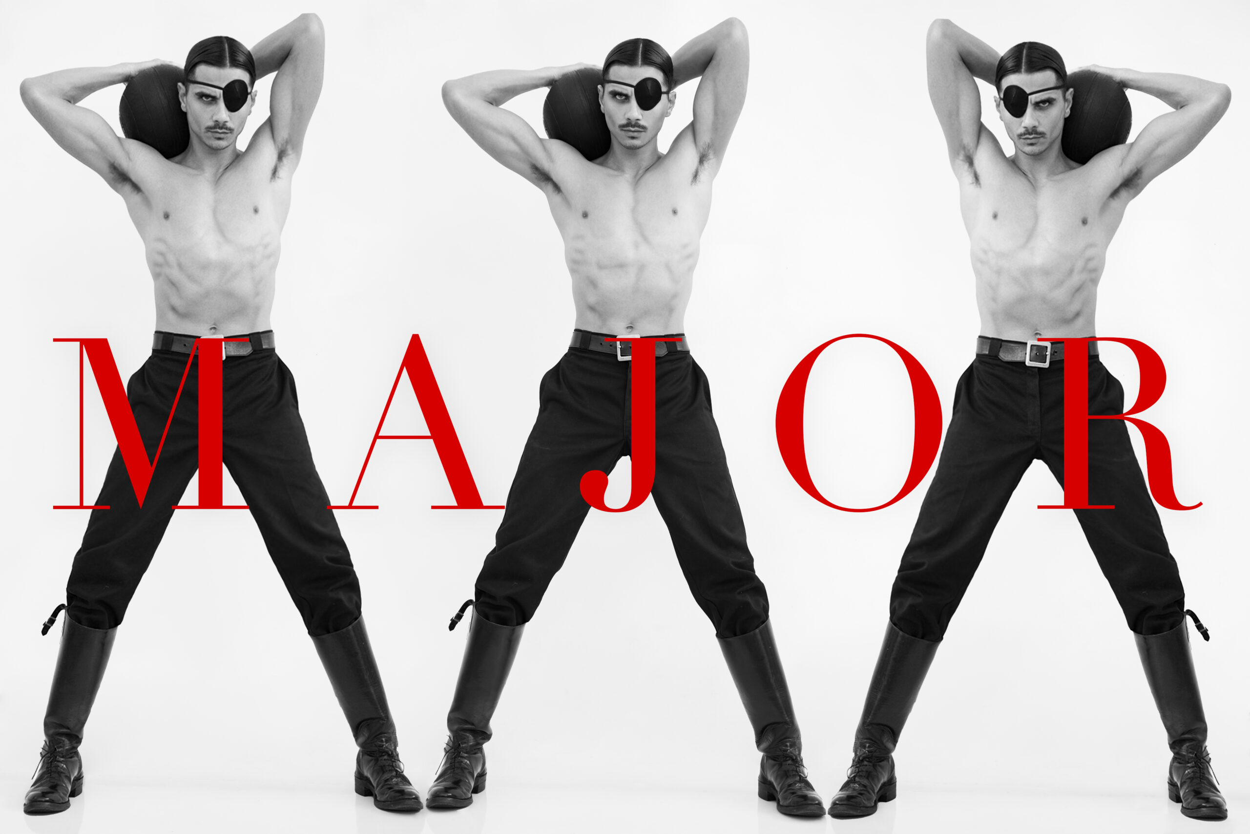 Model Christian Camacho is pictured in a photoshoot for Major magazine photographed by celebrity fashion photographer Jim Jordan.