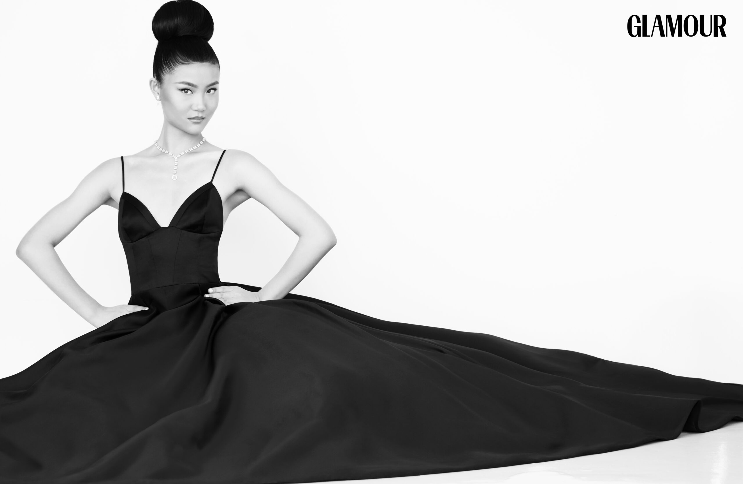 Model Michelle Yin is pictured in a photoshoot for Glamour magazine photographed by celebrity fashion photographer Jim Jordan.