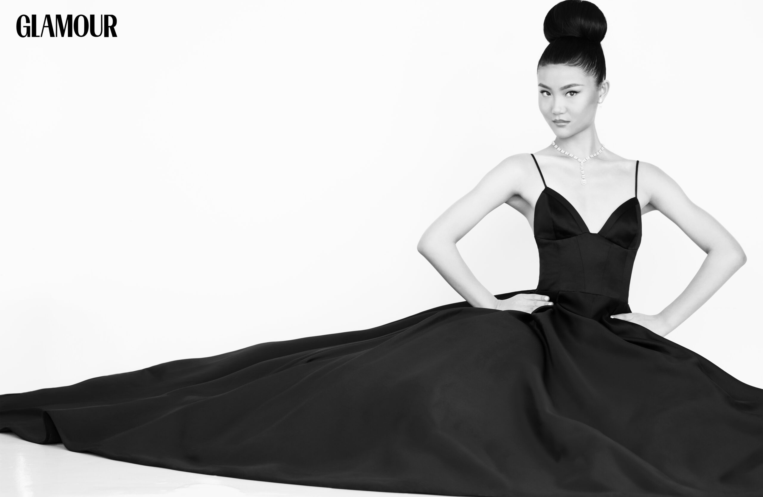 Model Michelle Yin is pictured in a photoshoot for Glamour magazine photographed by celebrity fashion photographer Jim Jordan.