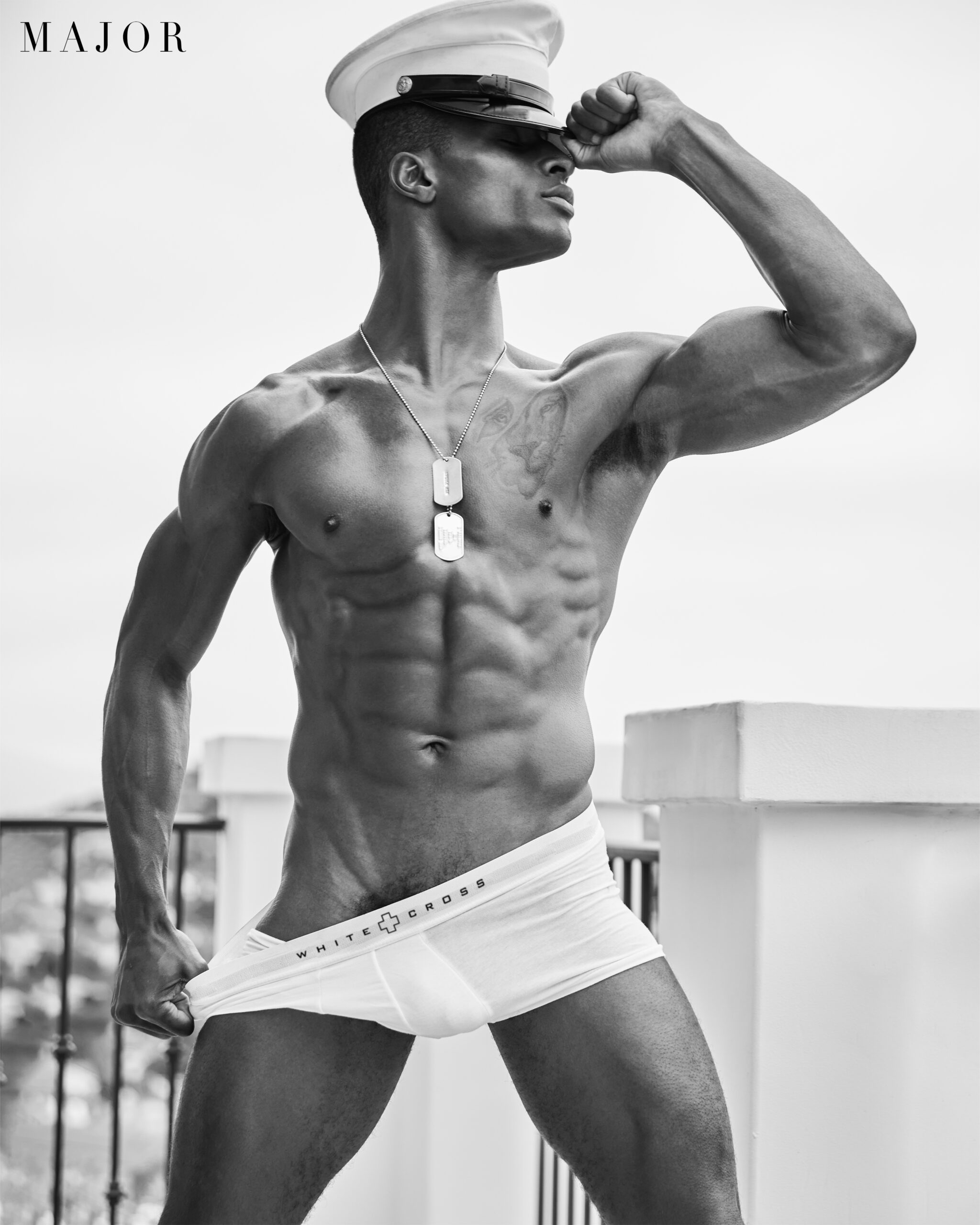 Model Leaon Gordon is pictured in a photoshoot for Major magazine photographed by celebrity fashion photographer Jim Jordan.