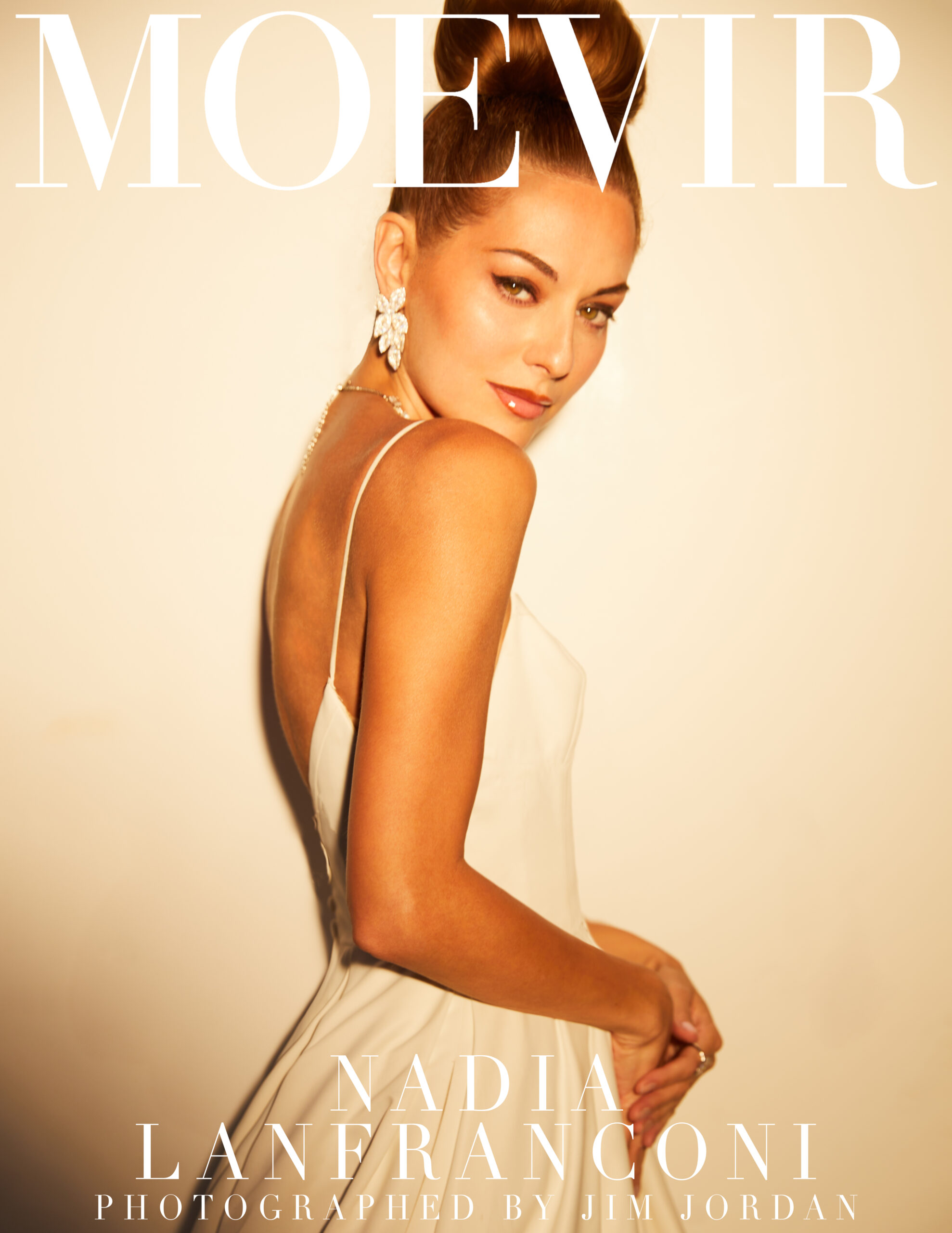 Model Nadia Lanfranconi is pictured in a photoshoot for Moevir magazine photographed by celebrity fashion photographer Jim Jordan.