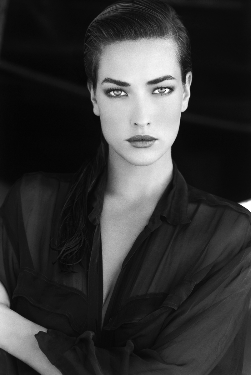 Model Tatiana Patitz photographed by Jim Jordan.